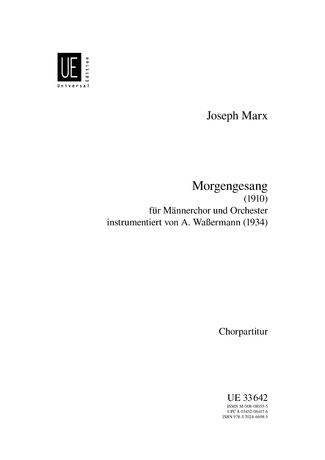 Marx Joseph: Morgengesang