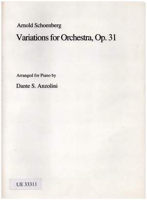 Schoenberg, Arnold: Variations op. 31