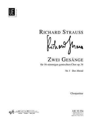 Strauss, Richard: Evening op. 34/1
