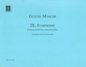 Mahler, G: Symphony No.9 (facsimile)