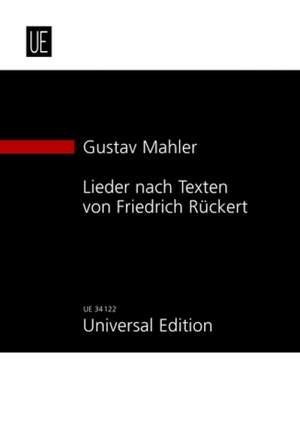Mahler G Lieder Nach Texten Von Friedrich Ruckert Presto Sheet Music