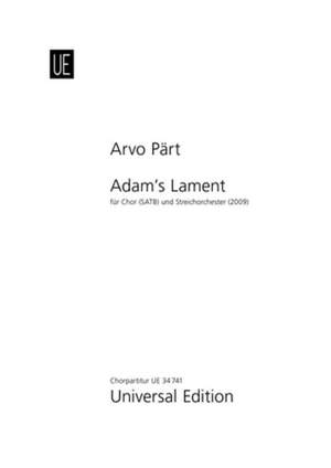 Pärt, Arvo: Adam’s Lament