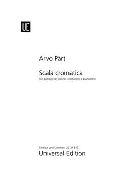 Pärt, Arvo: Scala cromatica