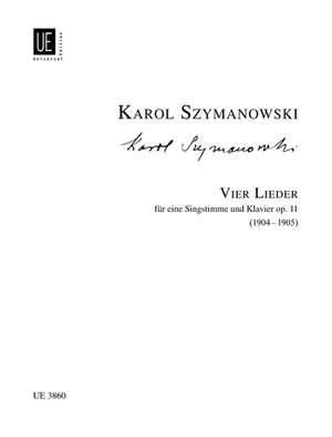 Szymanowski, K: Four Songs Op11 H.vce Pft Op. 11