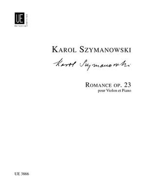 Szymanowski, K: Romanze Op23 Vln Pft Op. 23