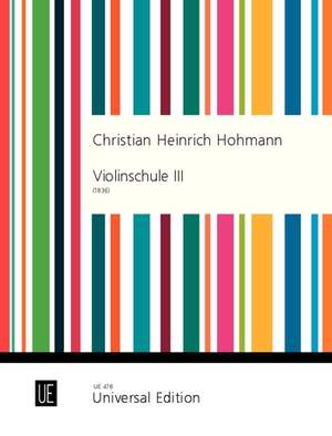 Hohmann, C H: Violinschule Vol. 3