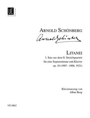 Schoenberg, A: Litanei From Op.10 H.vce Pft