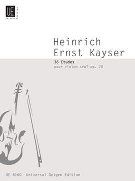 Kayser Heinrich: Kayser 36 Etuden Op20 S.vln Op. 20
