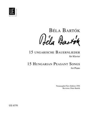 Bartók, Béla: 15 Hungarian Peasant Songs