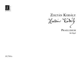 Kodaly, Z: Praludium Org