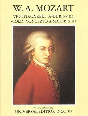 Mozart, W A: Konzert No.5 A Maj Vln Pft Red Kv 219