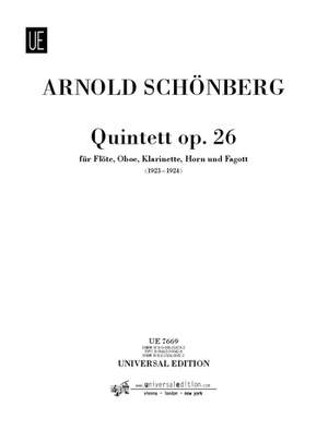 Schoenberg, A: Wind Quintet Op.26 Parts