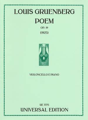 Gruenberg Louis: Poem op. 19