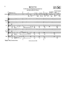 Kaminski Heinri: Kaminski Motette S Alto Vce Mix Vce Chor