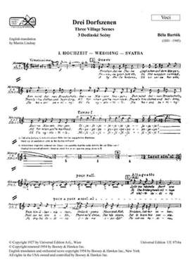 Bartók: Three Village Scenes Fem.vce Chor