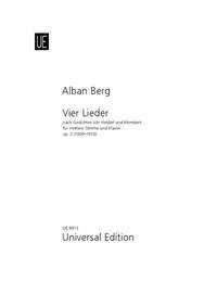 Berg, A: Vier Lieder Op.2