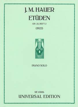 Hauer Josef Mat: Etüden op. 22/6-9 Band 2
