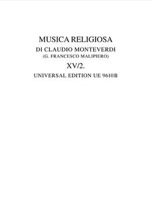 Monteverdi:  Complete Works 15/2 Octsc 15/2