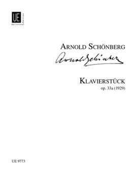 Schoenberg, Arnold: Piano Piece Op. 33a op. 33a