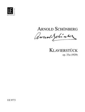 Schoenberg, Arnold: Piano Piece Op. 33a op. 33a