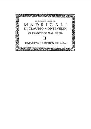 Malipiero Gian: Il terzo libro de Madrigali Band 3