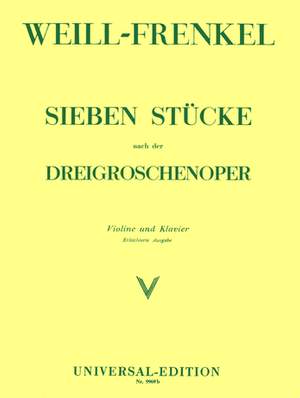 Weill, K: Sieben Stucke Vln Pft Easy Edition