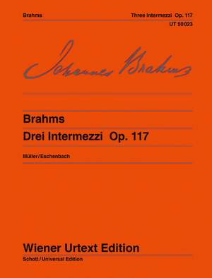 Brahms, J: Three Intermezzos op. 117