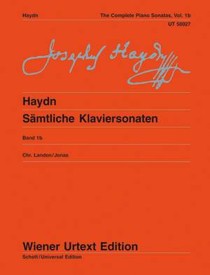 Haydn, J: The complete Piano Sonatas Vol. 1b: Nr. 19-35