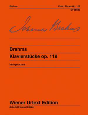 Brahms, J: Piano Pieces op. 119