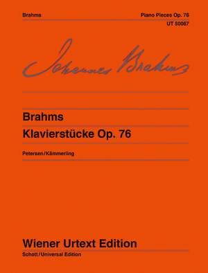 Brahms: Klavierstücke (8), op. 76