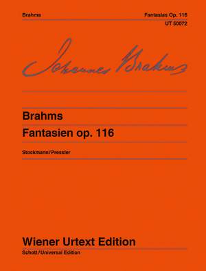 Brahms, J: Fantasies op. 116