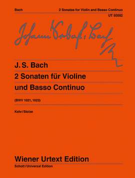 Bach, J S: 2 Sonaten G-Dur/e-Moll