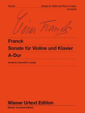 Franck: Sonata for Violin and Piano A major