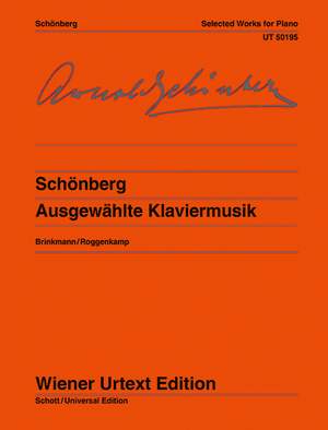 Schoenberg, A: Selected Works for Piano