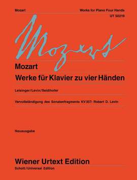 Mozart, W A: Werke für Klavier zu vier Händen