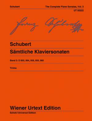 Schubert: The Complete Piano Sonatas Band 3