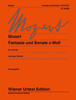 Mozart, W A: Fantasia and Sonata KV 475/457