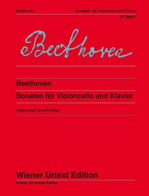 Beethoven, L v: Sonatas for cello and piano
