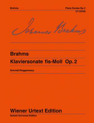 Brahms, J: Piano Sonata op. 2