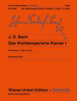 Bach, J S: Prelude I and Fugue I BWV 846