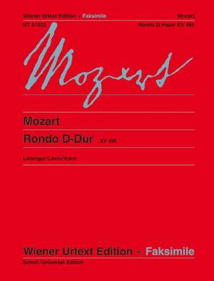 Mozart, W A: Rondo D major K 485