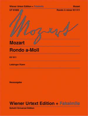 Mozart, W A: Rondo A minor K 511