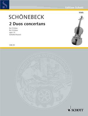 Schoenebeck, C S: 2 concertante duos op. 13 Product Image
