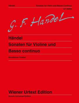 Handel, G F: Sonaten für Violine und Basso continuo