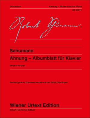 Schumann, R: Ahnung