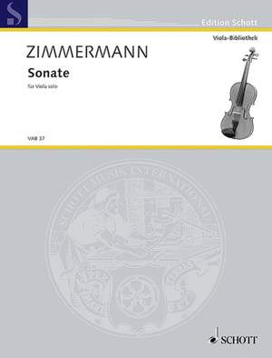 Zimmermann, B A: Sonate