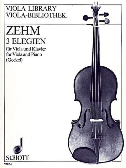 Zehm, F: 3 Elegien