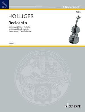 Holliger, H: Recicanto