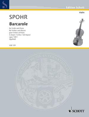 Spohr, L: Barcarole op. 135/1
