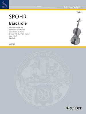 Spohr, L: Barcarole G major op. 135/1